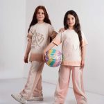 تیشرت شلوار کودک مدل نگین دار